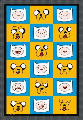 Framed Framed Finn & Jake Funny Faces - Adventure Time