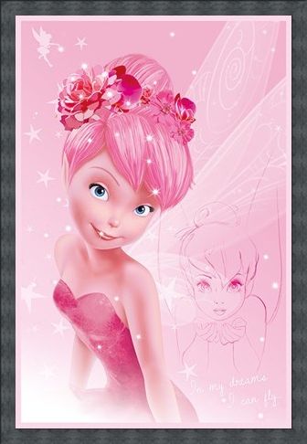 Framed Framed Tink In Pink - Disney's Tinkerbell
