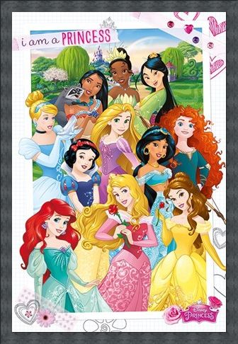 Framed Framed I Am A Princess - Disney Princess