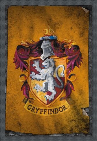Framed Framed Gryffindor Flag - Harry Potter
