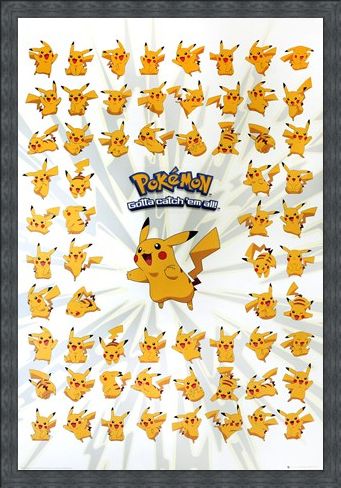 Framed Framed The Pokemon With A Punch - Pokemon - Pikachu