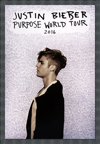 Framed Framed Purpose Tour Poster - Justin Bieber