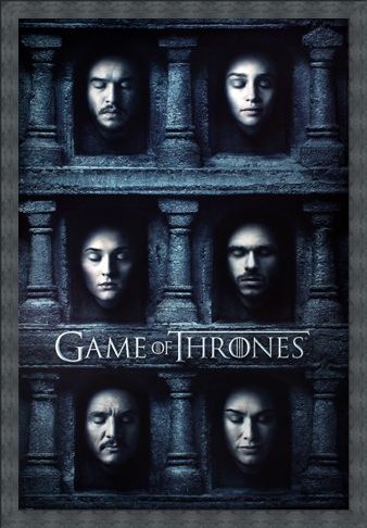 Framed Framed Hall Of Faces - Game Of Thrones