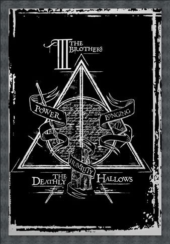 Framed Framed Deathly Hallows Graphic - Harry Potter