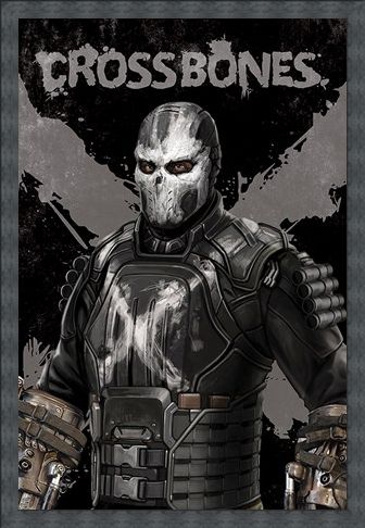 Framed Framed Crossbones - Captain America Civil War
