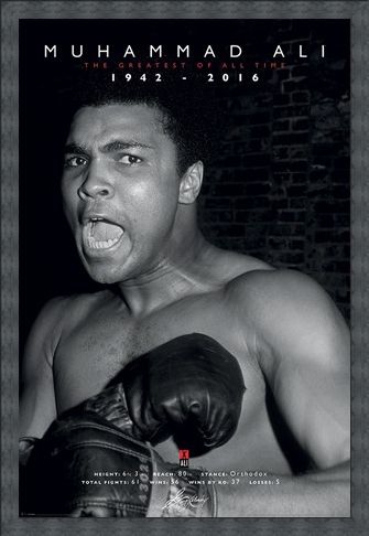 Framed Framed The Greatest Of All Time - Muhammad Ali