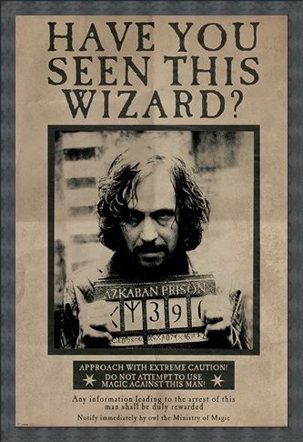 Framed Framed Wanted Sirius Black - Harry Potter