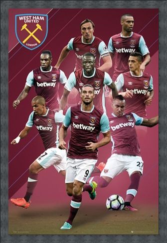 Framed Framed 2016/17 Players - West Ham FC
