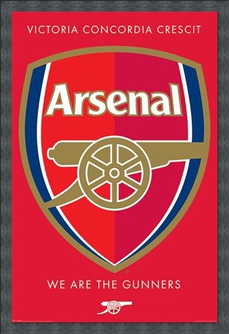 Framed Framed We Are The Gunners Crest - Arsenal FC