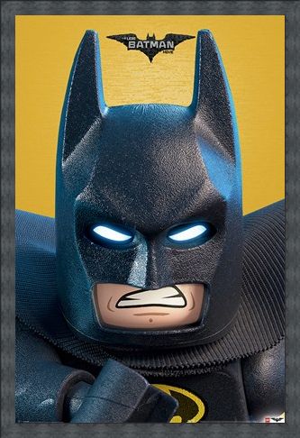 Framed Framed Lego Batman Close-Up - Lego Batman