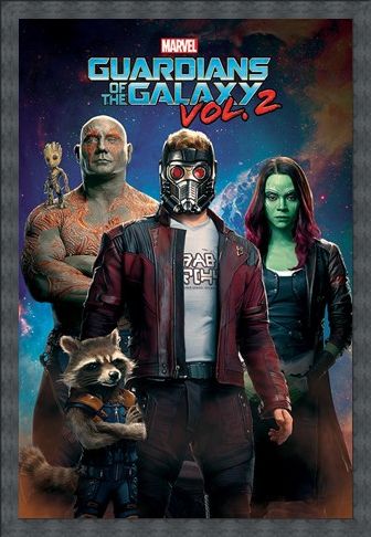 Framed Framed Characters In Space - Guardians Of The Galaxy Vol.2