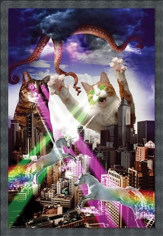 Framed Framed Apocalypse Meow - Animal Invasion
