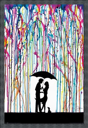 Framed Framed Raining Colour - Marc Allante