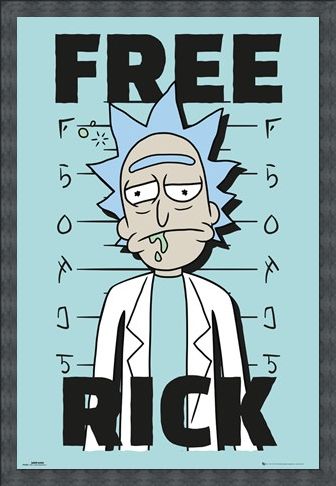 Framed Framed Free Rick - Rick and Morty