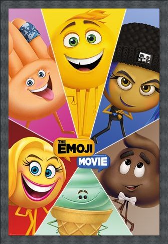 Framed Framed Star Characters - The Emoji Movie