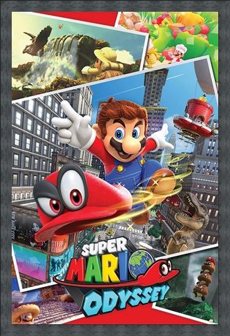 Framed Framed Odyssey Collage - Super Mario