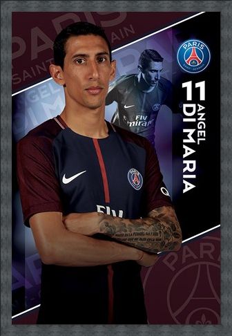 Framed Framed Di Maria 17/18 - PSG