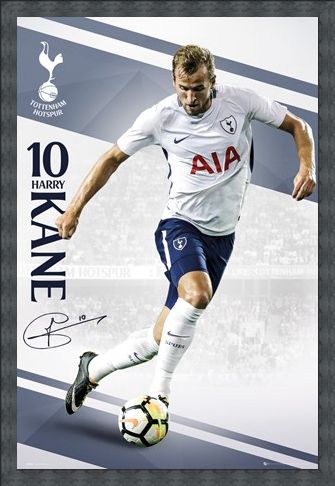Framed Framed Tottenham Kane 17-18 -