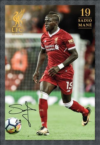 Framed Framed Liverpool Mane 17-18 -