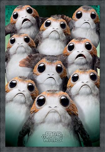 Framed Framed Many Porgs - Star Wars The Last Jedi