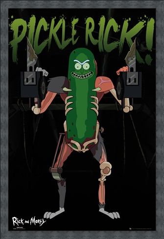 Framed Framed Pickle Rick - Rick and Morty