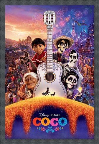 Framed Framed Día de Muertos Guitar - Coco