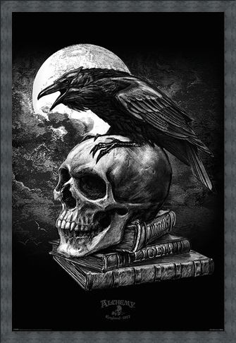 Framed Framed Poe's Raven - Alchemy
