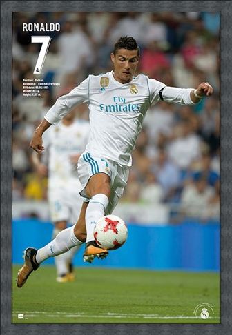 Framed Framed Ronaldo 17/18 - Real Madrid