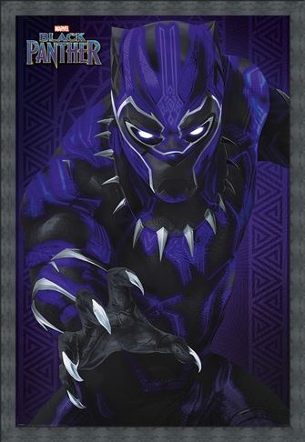 Framed Framed Glow - Black Panther