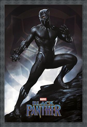 Framed Framed Black Panther Stance - Marvel
