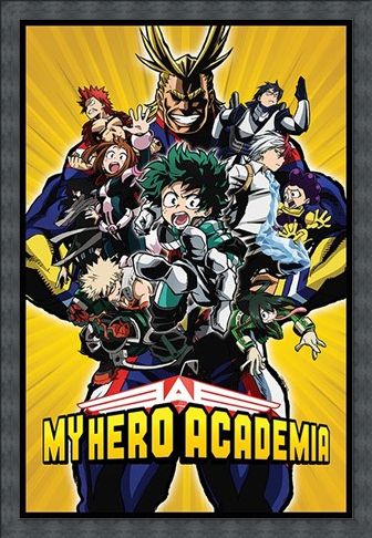 Framed Framed Radial Character Burst - My Hero Academia