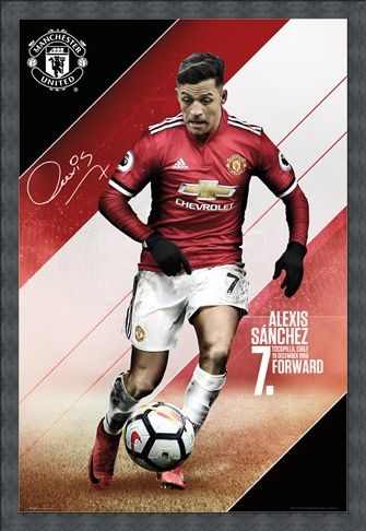 Framed Framed Sanchez 17-18 - Manchester United