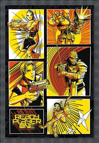 Framed Framed Comic Panels - Ready Player One