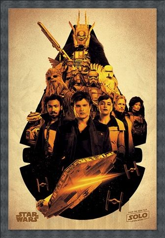 Framed Framed Millennium Falcon Montage - Solo: A Star Wars Story