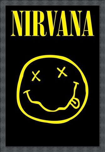 Framed Framed Smiley - Nirvana