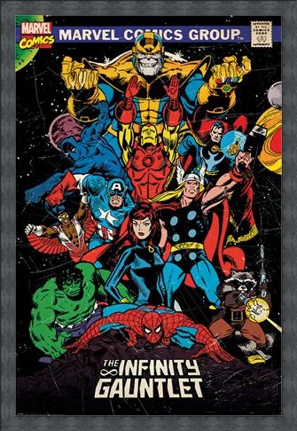 Framed Framed The Infinity Gauntlet Retro - Marvel
