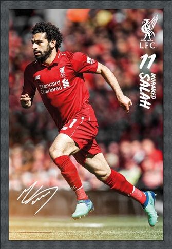 Framed Framed Salah 18/19 - Liverpool
