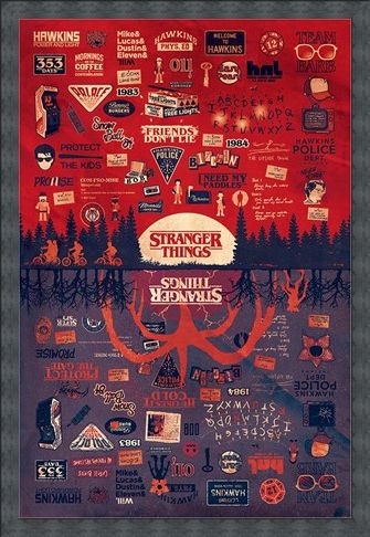 Framed Framed The Upside Down - Stranger Things