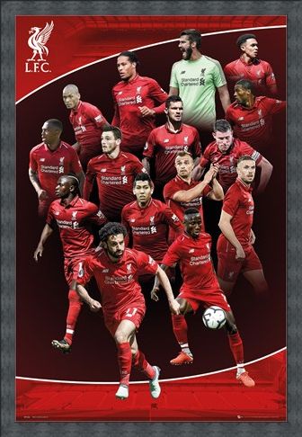 Framed Framed Team Photo - Liverpool FC