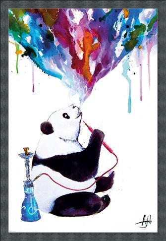 Framed Framed Chai Panda - Marc Allante