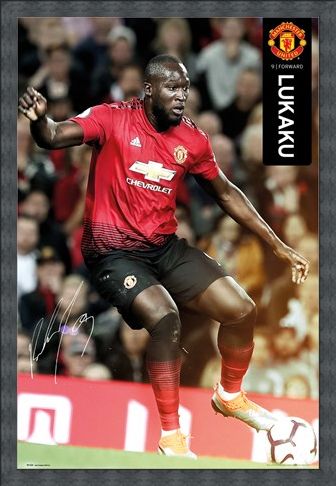 Framed Framed Lukaku 18-19 - Manchester United