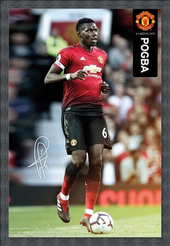 Framed Framed Pogba 18-19 - Manchester United