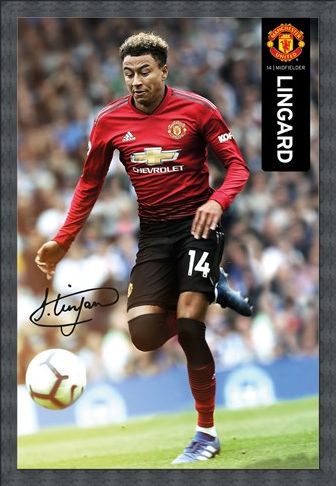 Framed Framed Lingard 18-19 - Manchester United