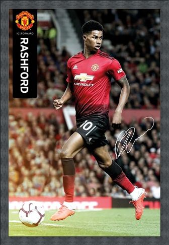 Framed Framed Marcus Rashford 18-19 - Manchester United