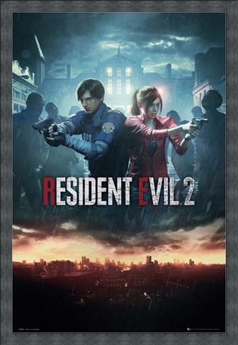 Framed Framed City Key Art - Resident Evil 2