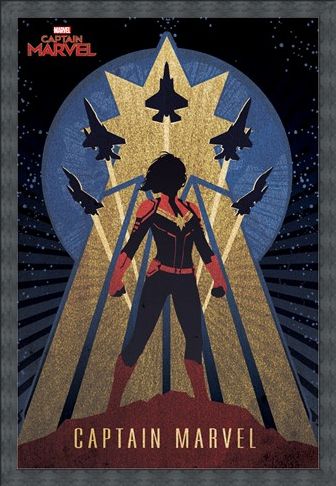 Framed Framed Deco - Captain Marvel