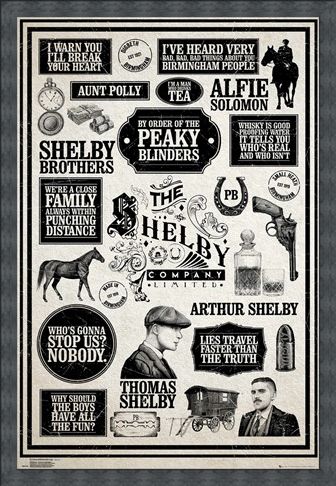 Framed Framed Infographic - Peaky Blinders