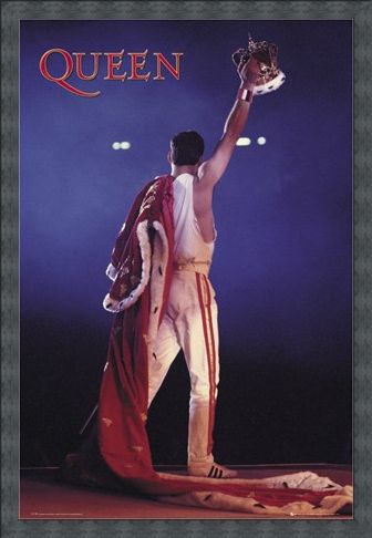 Framed Framed Freddie Mercury Crown - Queen