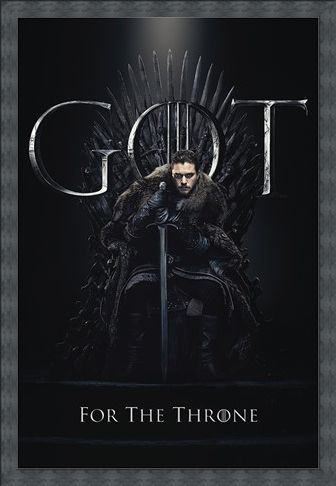 Framed Framed Jon For The Throne - Game Of Thrones