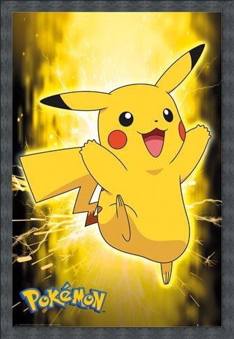 Framed Framed Pikachu Neon - Pokemon